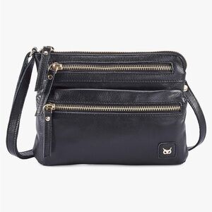 Wise Owl leather crossbody